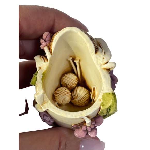 Vtg. Harmony Kingdom 1997 Cat Figurine Trinket Box Figurine Algenon Flower Pot - Picture 5 of 9